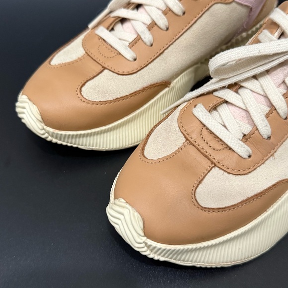 SOREL Ona Blvd Honest Beige/Whitened Pink Classic Waterproof Sneakers Size 7 - Picture 3 of 16